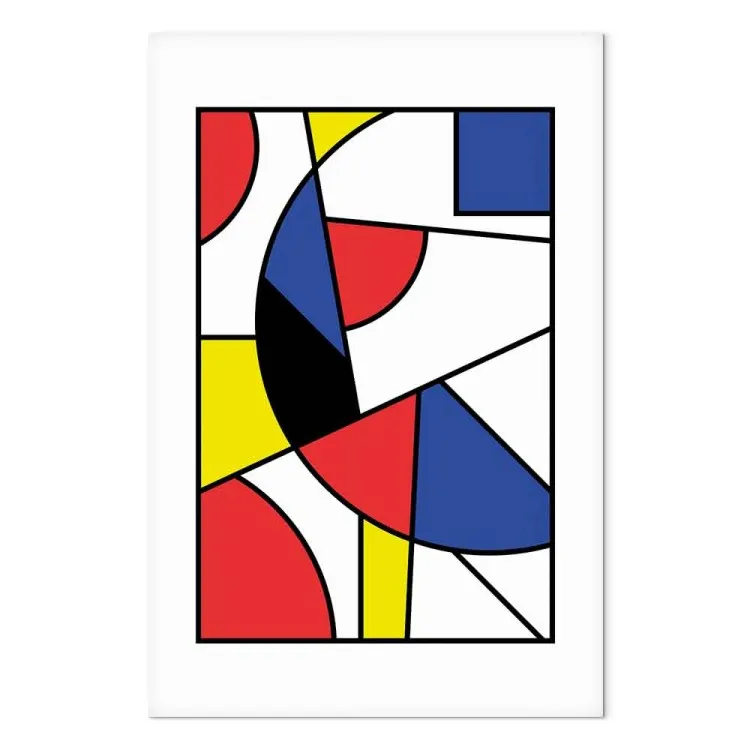 Explosión modernista de colores (1 pieza) - geometría en colores