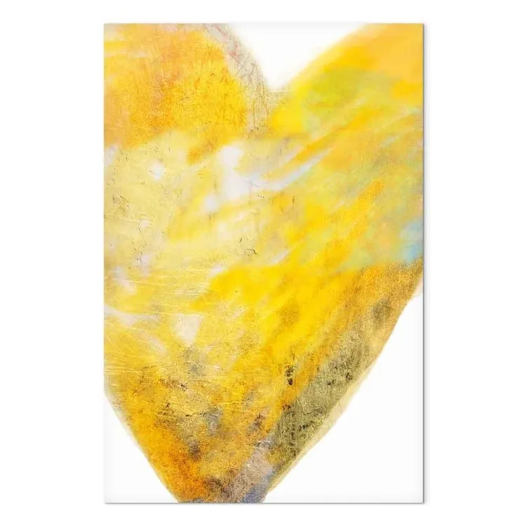 Pintado con el corazón (1 parte) - arte del amor en tonos amarillos