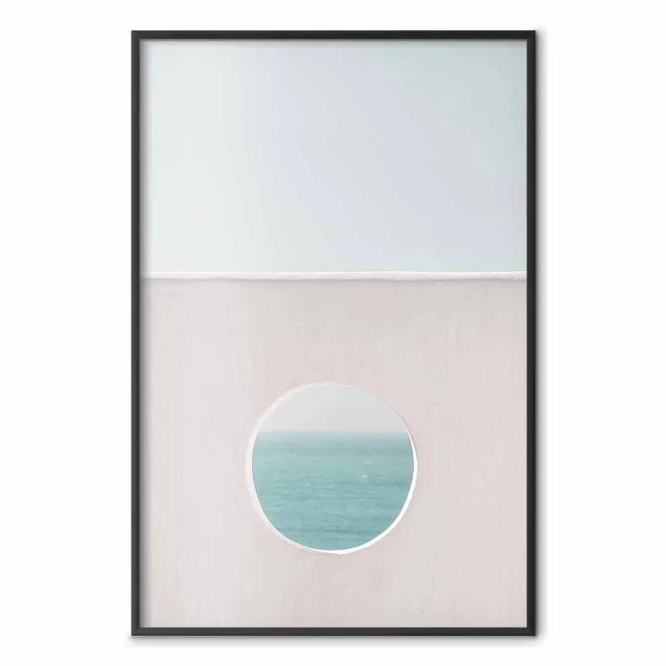 Horizonte circular - paisaje de un mar tranquilo y cielo despejado