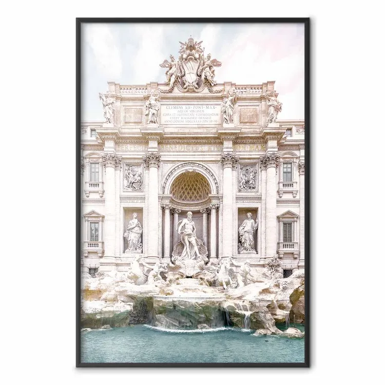 Fuente de Trevi - composición clara con arquitectura romana y estatuas