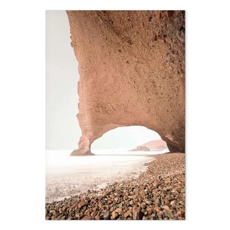 Legzira (1 pieza) vertical - paisaje marino de obras rocosas