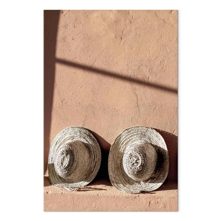 Pareja solar (1 pieza) vertical - paisaje de sombreros al sol