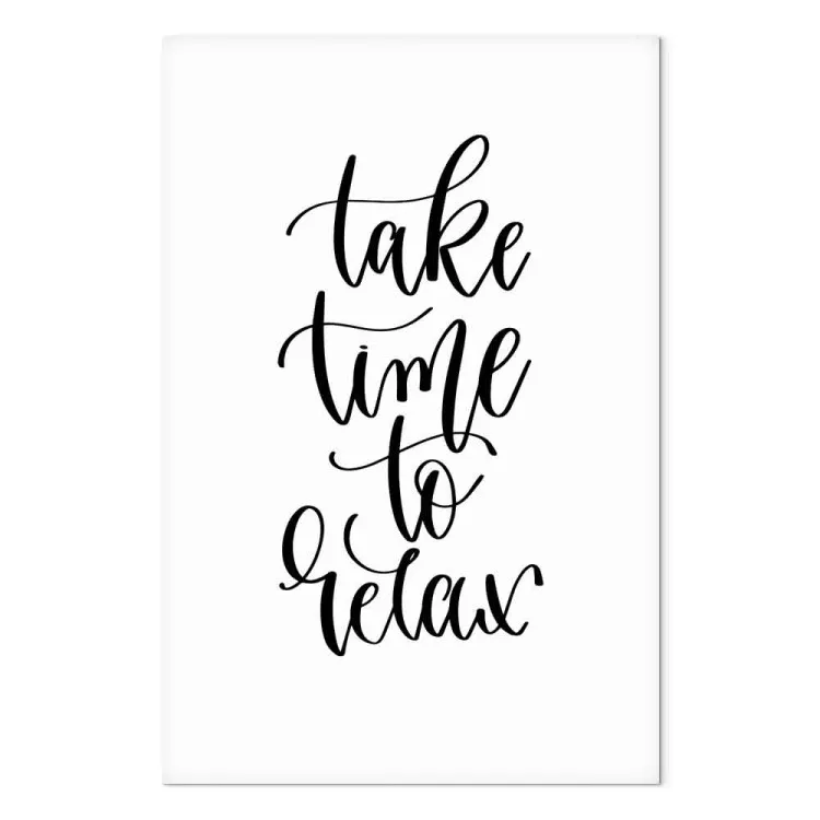 Tómate tiempo para relajarte (1 pieza) vertical - textos en inglés