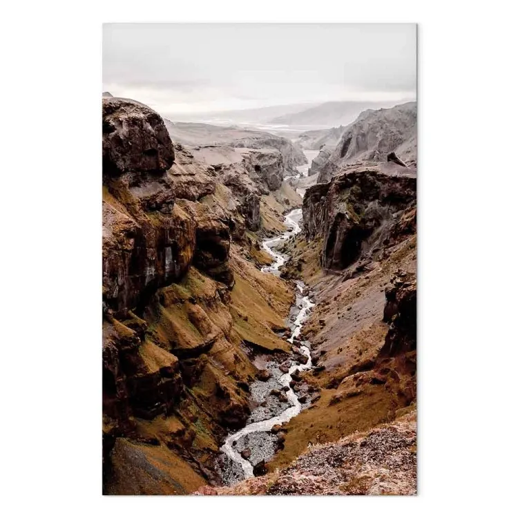 Río del Tiempo (unitario) vertical - Paisaje de río y cañón montañoso