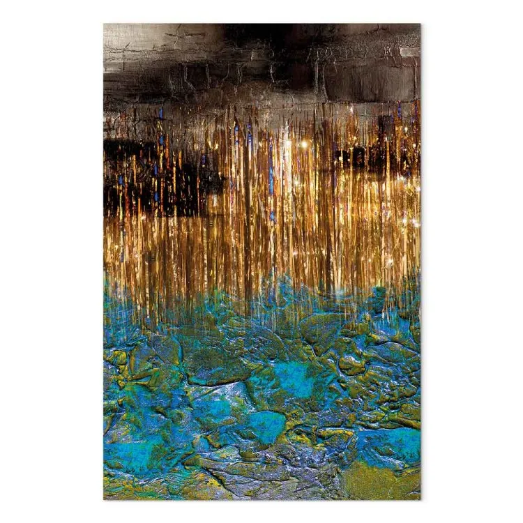 Océano agitado (1 pieza) vertical - glamour abstracto