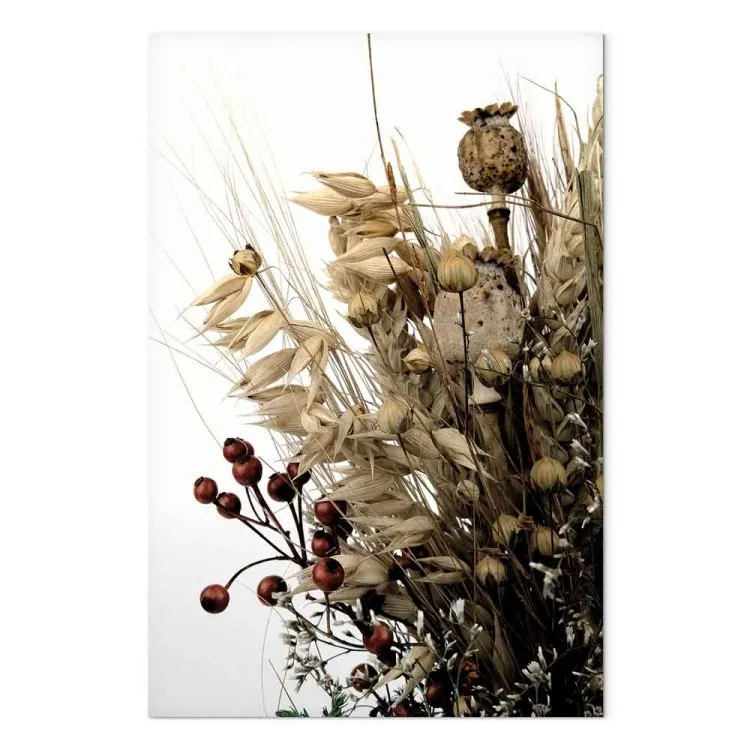 Diario dorado (1 panel) vertical - ramo de flores en estilo boho