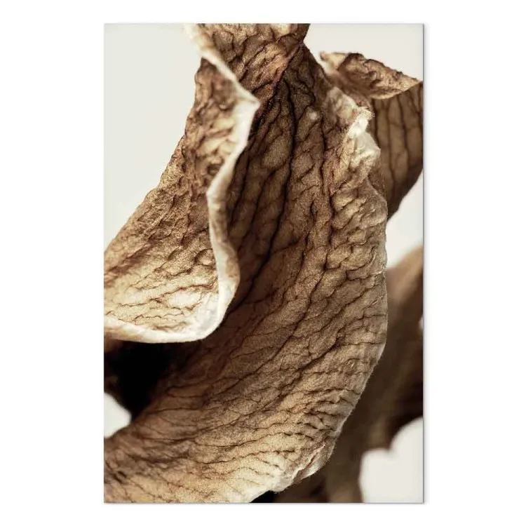 Escultura de viento (1 panel) vertical - paisaje de hojas en tema boho