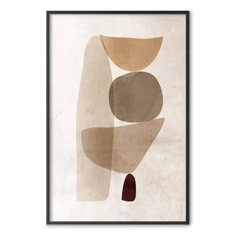 Límite del equilibrio - composición abstracta de figuras geométricas