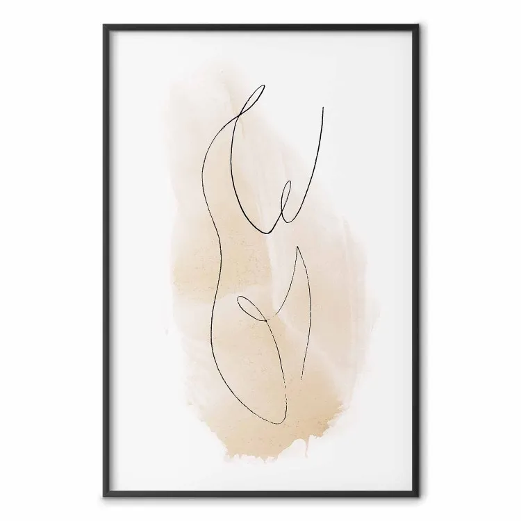 Hilo Ariadna - abstracto, mancha marrón