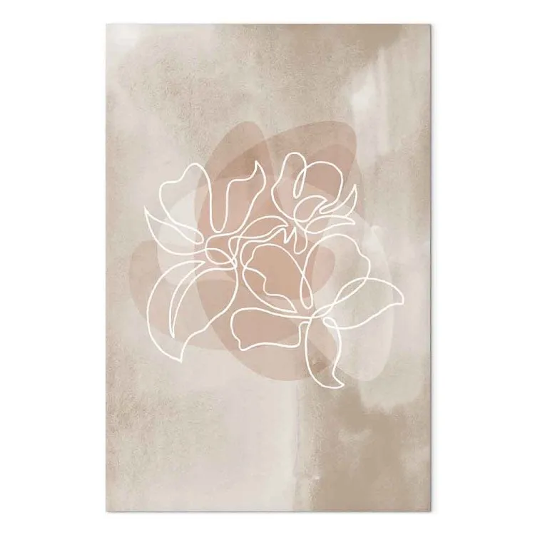 Fragrance bloom (1 panel) vertical - lineal abstracto floral