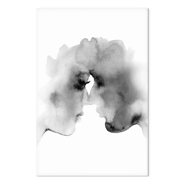Pensamientos borrosos (1 unidad) vertical - beso en acuarela