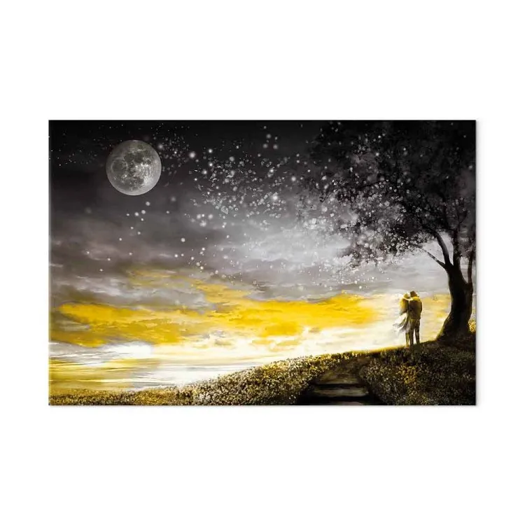 Endless love (1 pieza) ancho - paisaje romántico de una pareja