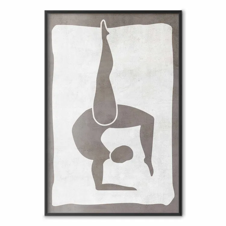 Gimnasta - silueta de mujer gimnástica en tema abstracto