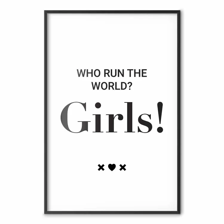 ¿Quién gobierna mundo? ¡Chicas! - escritura negra