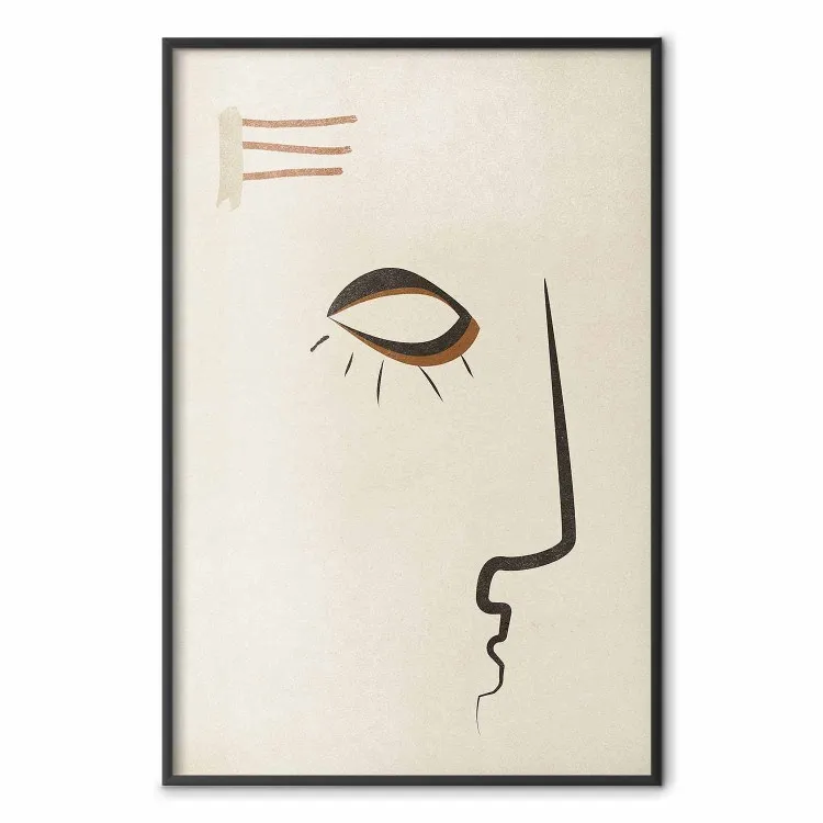Retrato Adele - modelo rostro fondo beige