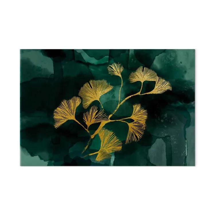 Ginko dorado (1 pieza) ancho - paisaje vegetal en estilo glamuroso