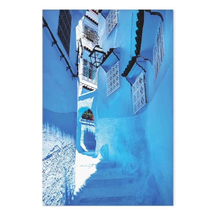 Pasarela azul (1 pieza) vertical - escaleras Marruecos