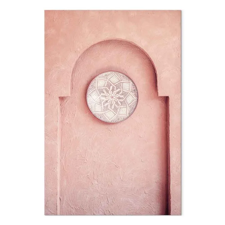 Nicho rosa (1 pieza) vertical - arquitectura árabe en Marruecos