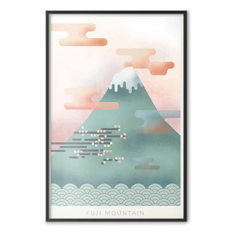 Monte Fuji - montaña pastel cielo