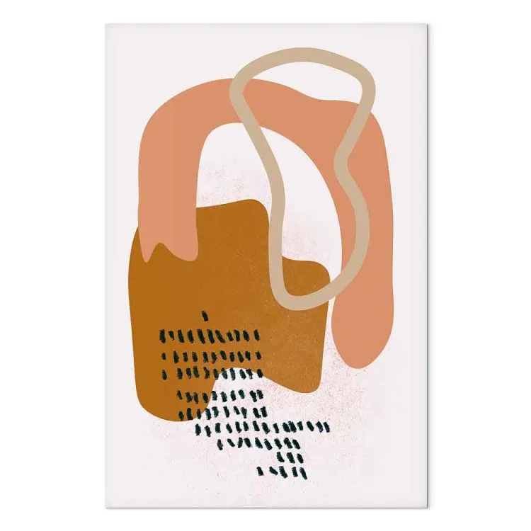 Bolso y pañuelo - bodegón abstracto en colores pastel