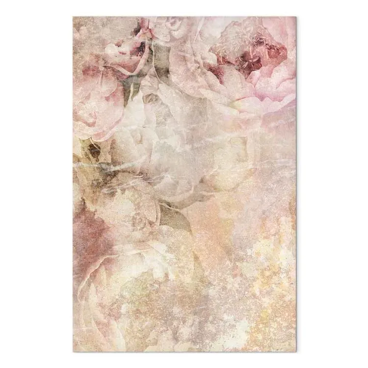 Peonías de verano - composición floral de estilo rústico