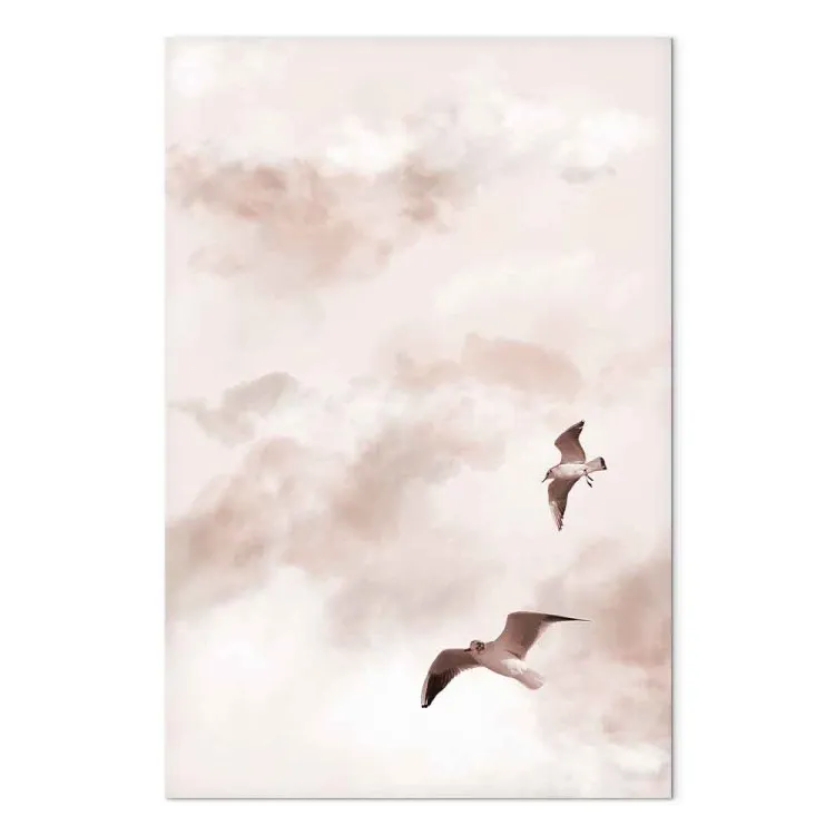 Amantes cielo (1 pieza) vertical - pájaros en cielo