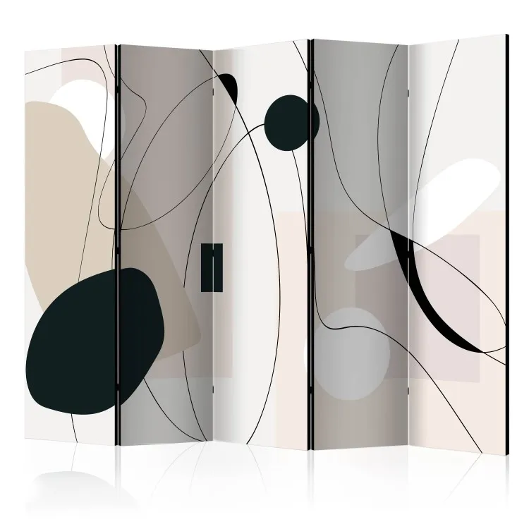 Olas de formas II (5 piezas) - abstracción en olas estilo scandiboho
