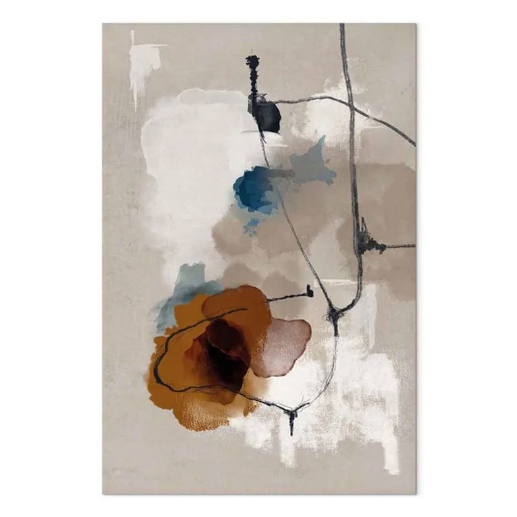 Paisaje de verano (1 pieza) vertical - abstracción en estilo boho