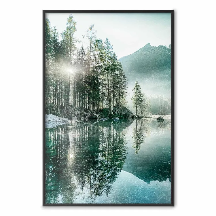 Morning by the Lake - paisaje de lago al amanecer