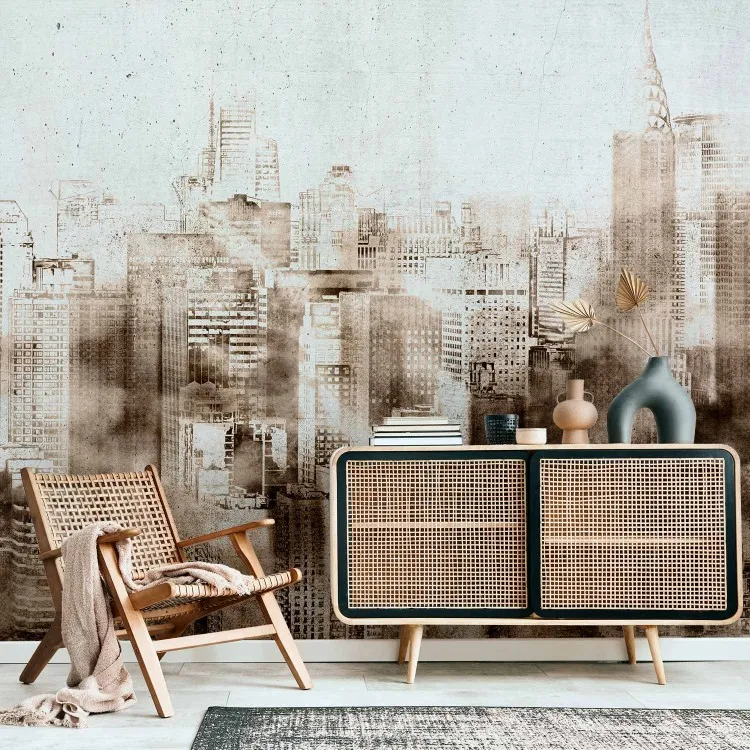 Rascacielos - motivo abstracto con arquitectura de gran ciudad