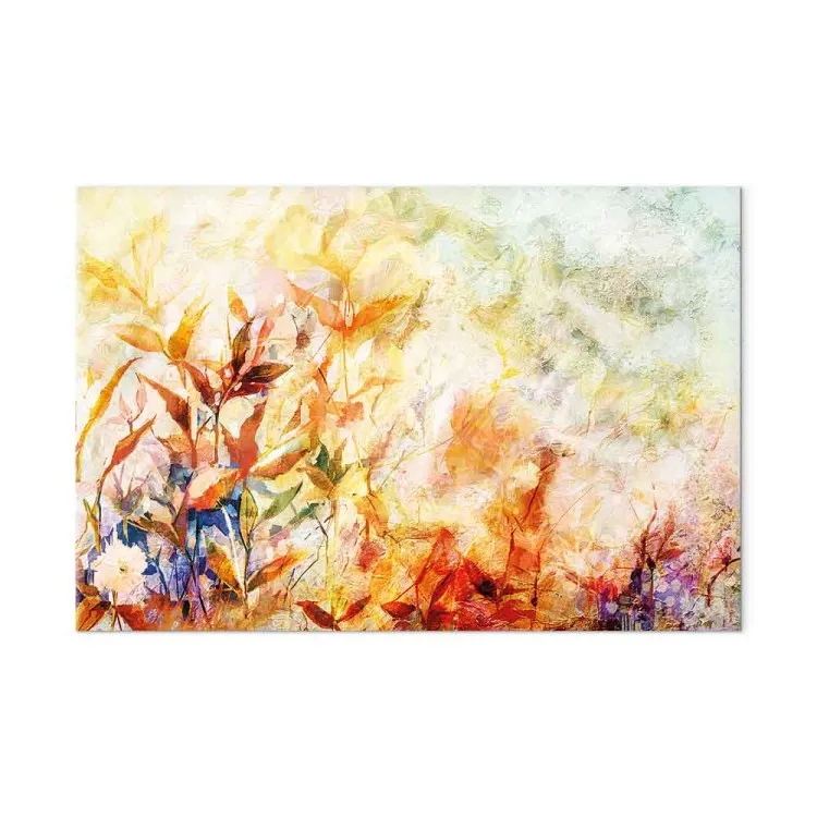 Pradera pintada (1 pieza) - paisaje colorido con flores