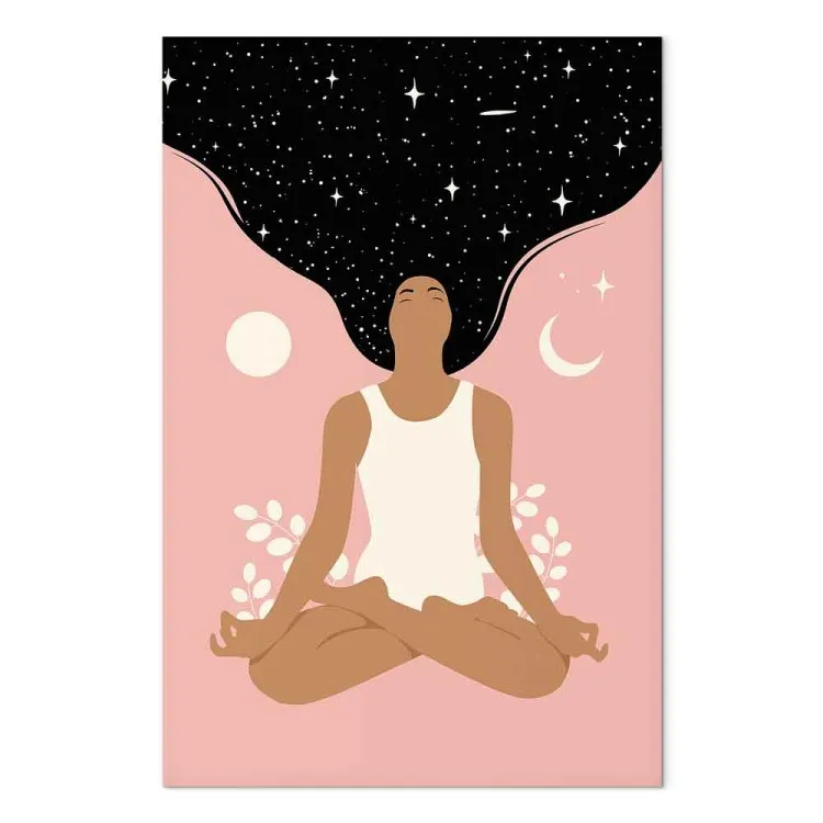 Yoga matutino (1 pieza) vertical - figura femenina, amor propio