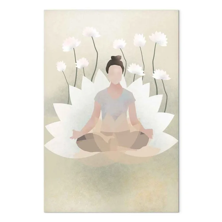 Yoga del amor (1 pieza) vertical - arreglo floral de estilo zen