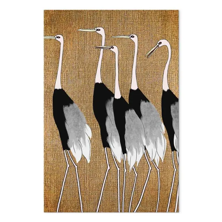 Grullas asiáticas (1 parte) - aves en estilo japonés