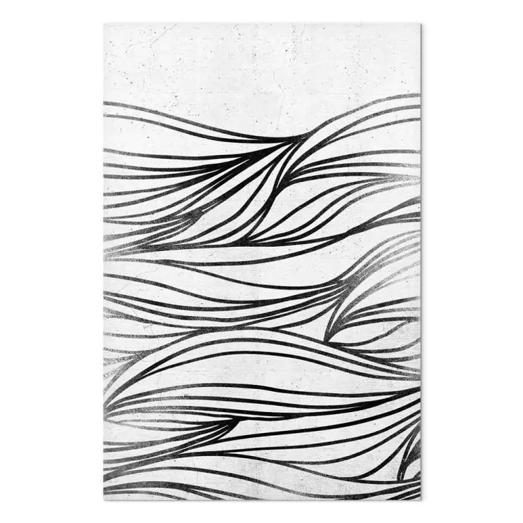 Dibujos en el agua (1 parte) - abstracción en blanco y negro
