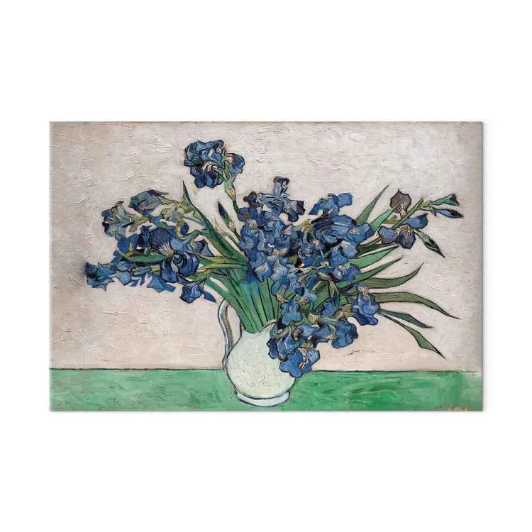 Jarrón de iris (1 parte) - flores al estilo de Vincent van Gogh