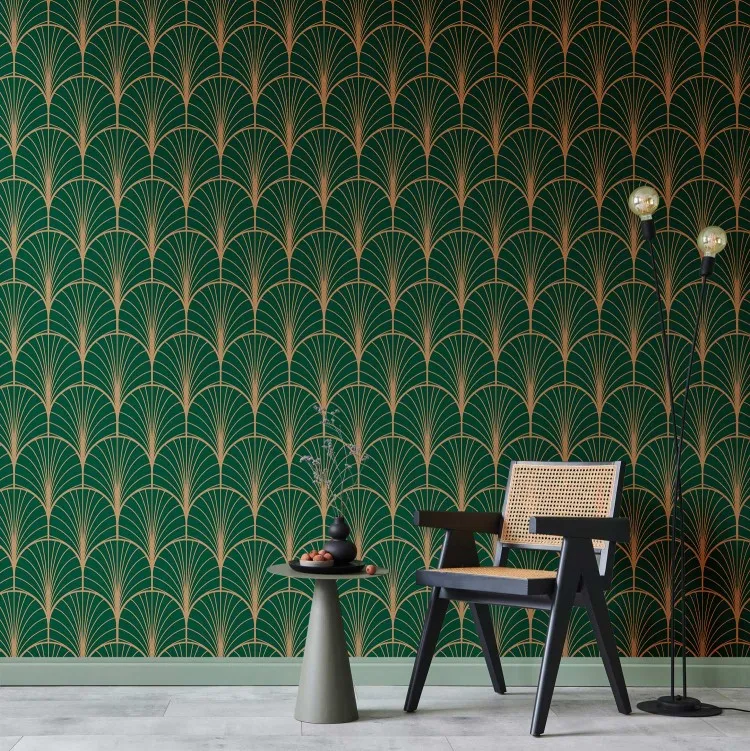 Art decó verde
