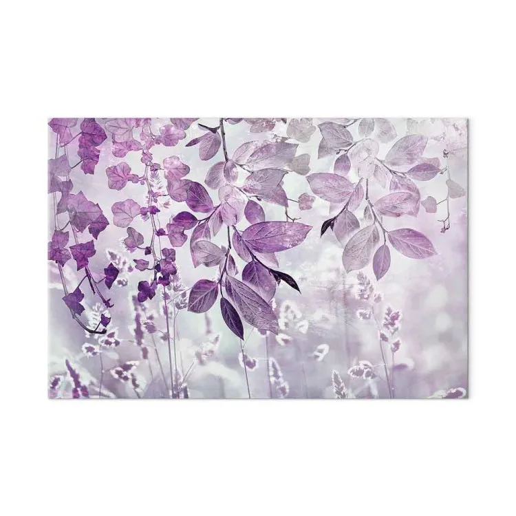 Jardín Violeta (1-parte) - Paisaje de hojas con matices violeta