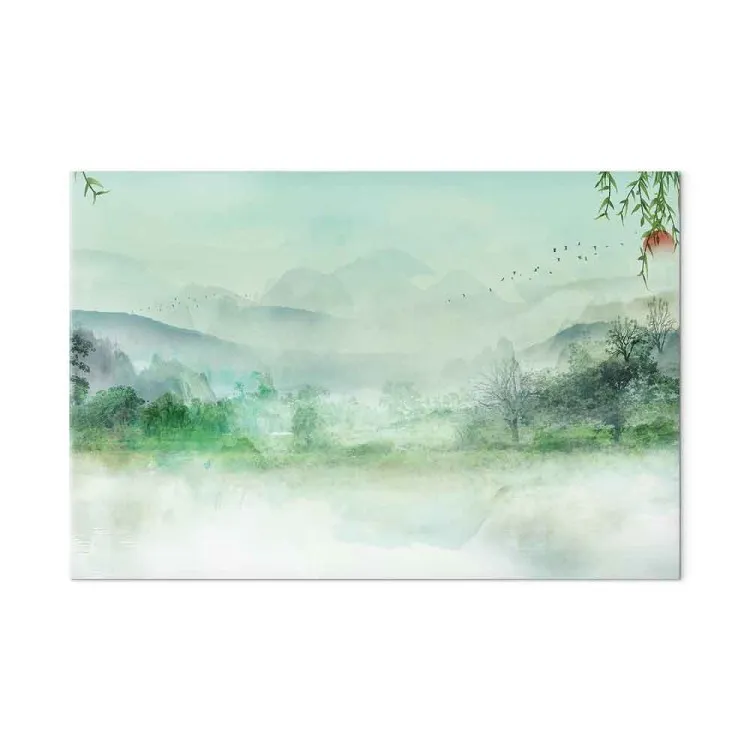 Tierra neblinosa (1 parte) - verde, bosque, montañas