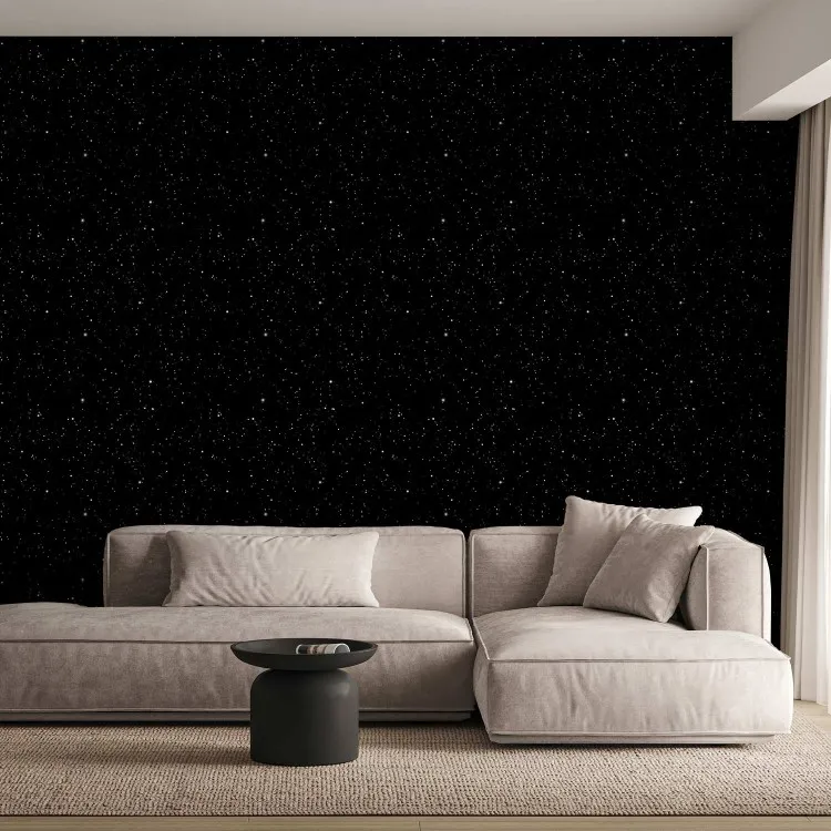 Cosmos - cielo nocturno estrellado sobre un fondo de espacio galáctico