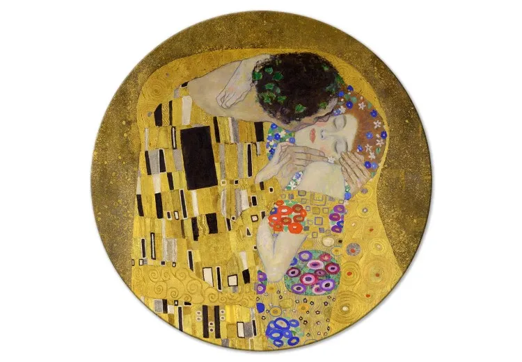 Beso - Gustav Klimt - pareja de enamorados abrazados