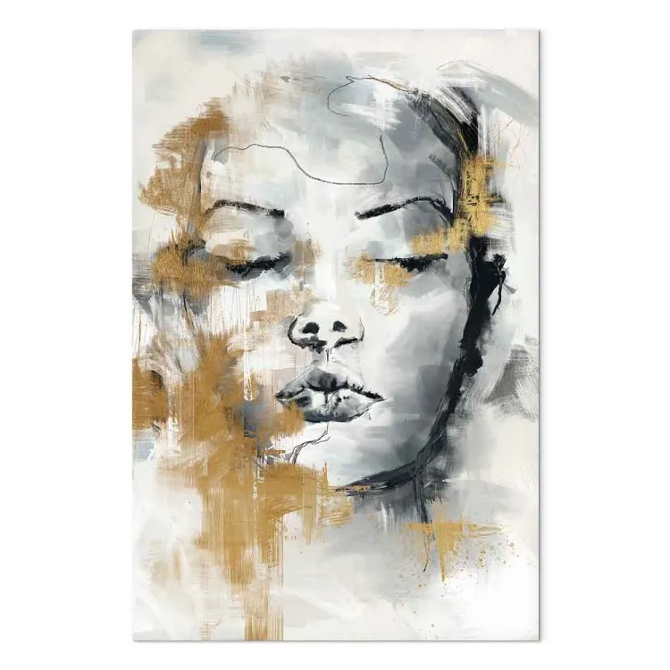 Retrato de un extraño (1-parte) - rostro de mujer con ojos cerrados