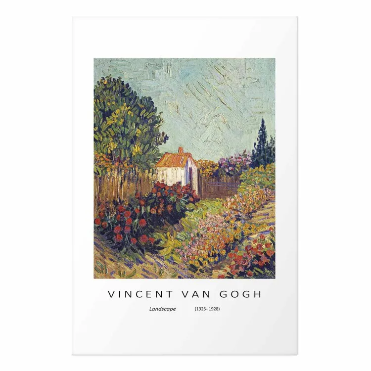 Paisaje - reproducción de van Gogh en una edición moderna