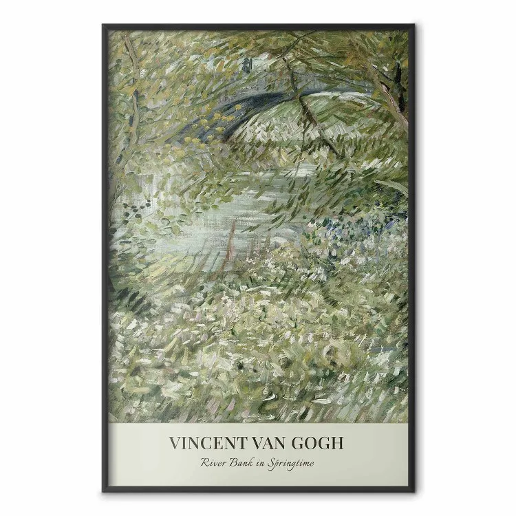 Reproducción Van Gogh - orilla del río en primavera