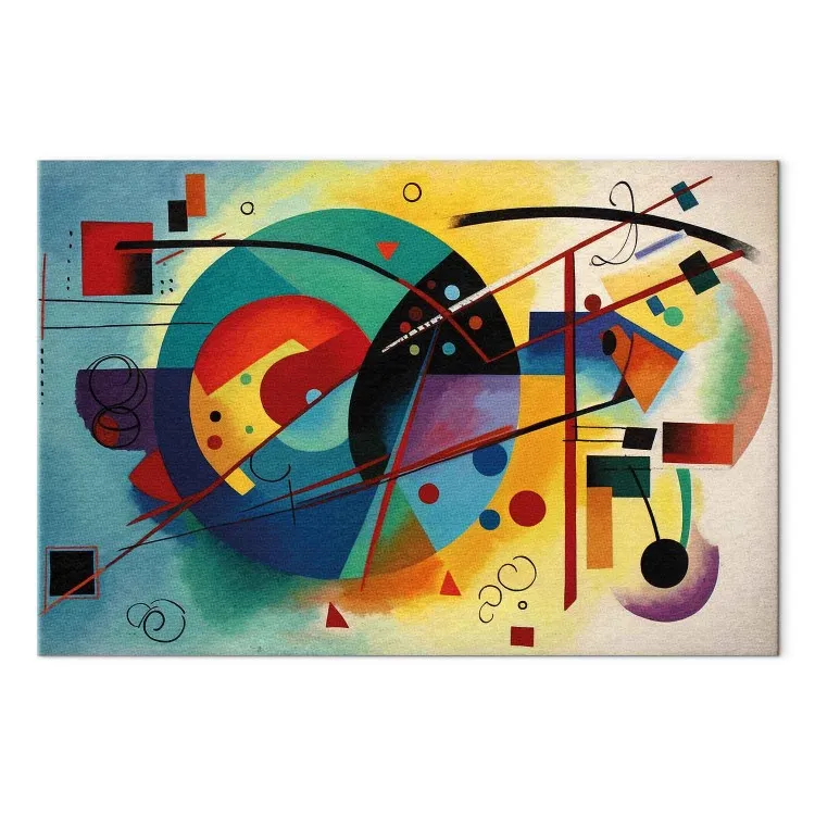 Abstracción coloreada - composición inspirada en la obra de Kandinsky