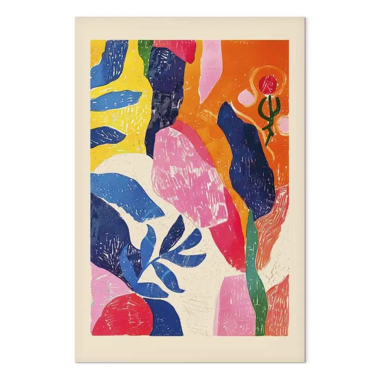 Abstracción colorista inspirada en Matisse