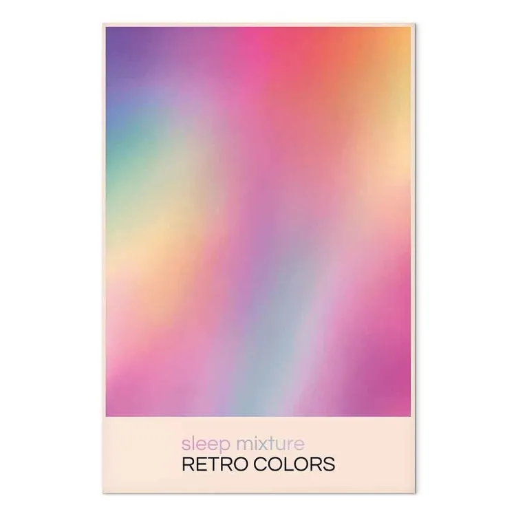 Sueño colorido - degradado abstracto en estilo retro
