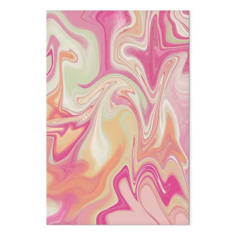 Frenesí rosa - patrón enérgico en colores cálidos