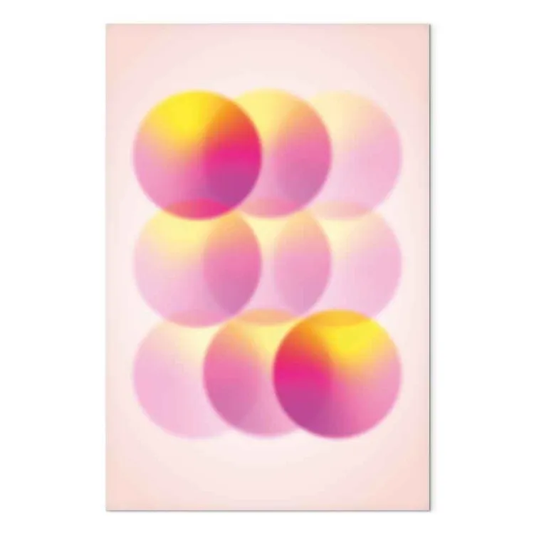 Burbujas de colores: degradados pastel en círculos delicados