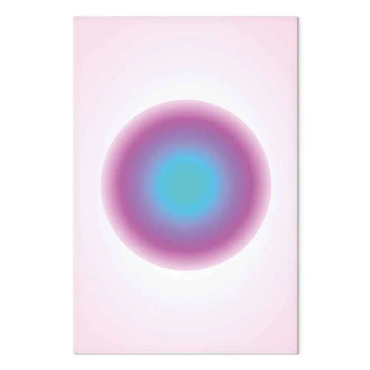 Pulso de colores - degradado abstracto en círculo rosa y azul